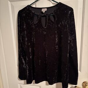 Como Vintage Black Velvet Sweater